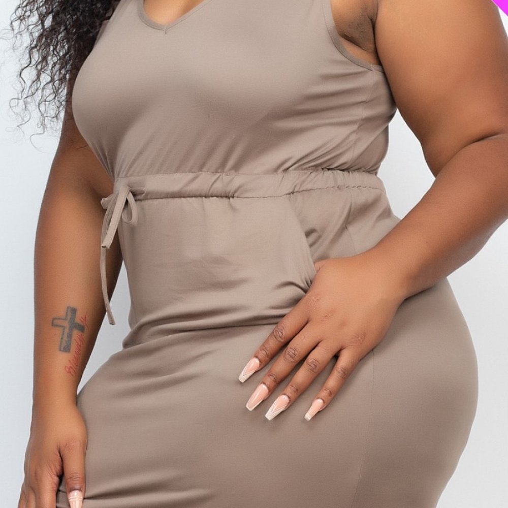 Drawstring Midi Dress - Picture 4 of 4
